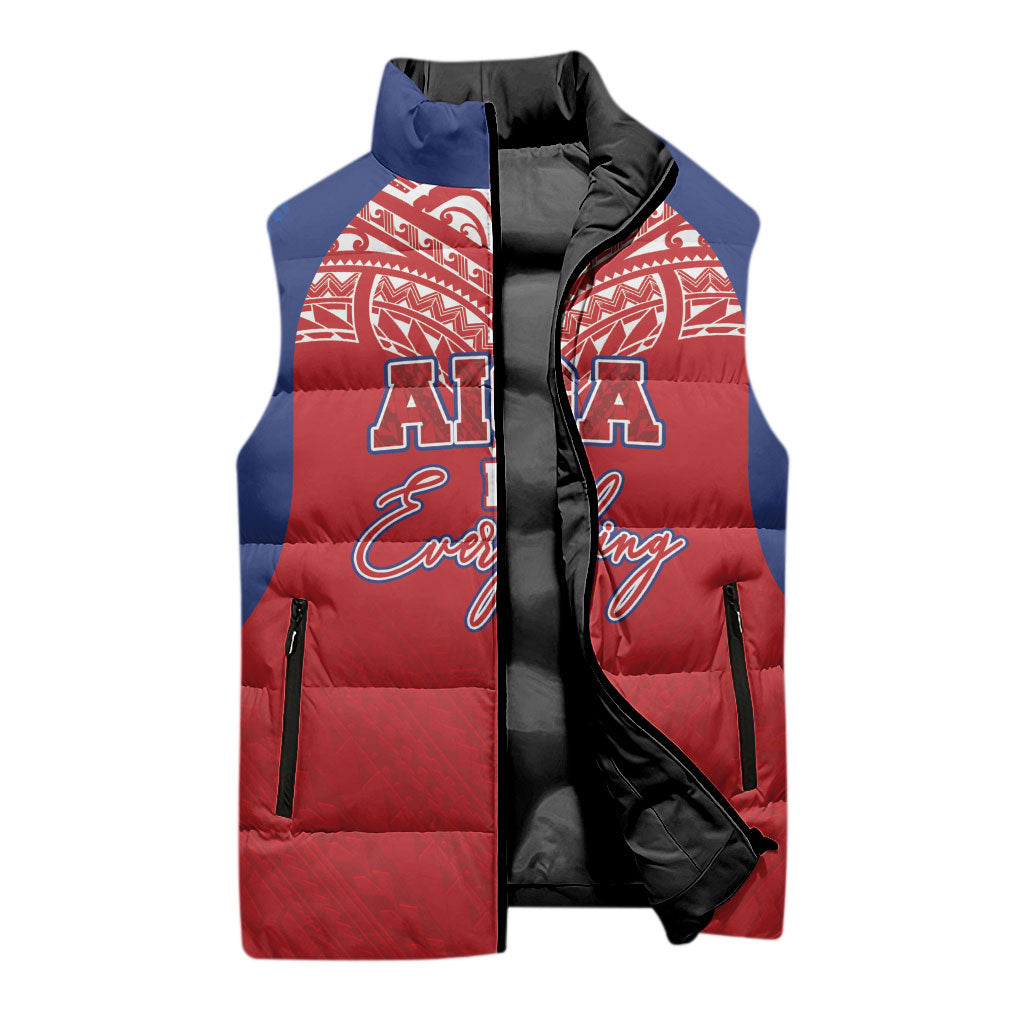 Aiga Samoa Sleeveless Puffer Jacket Aiga Is Everything LT05 - Polynesian Pride