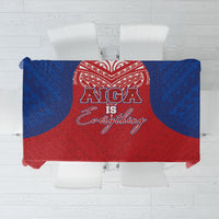 Aiga Samoa Tablecloth Aiga Is Everything LT05 Red - Polynesian Pride