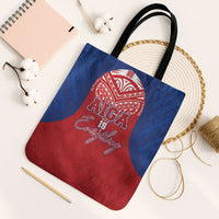 Aiga Samoa Tote Bag Aiga Is Everything LT05 Black Strap One Size Red - Polynesian Pride