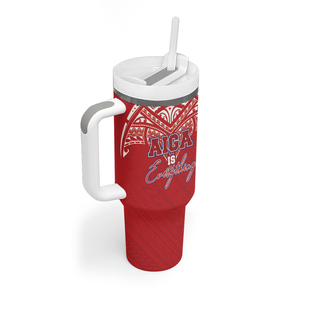 Aiga Samoa Tumbler With Handle Aiga Is Everything LT05 - Polynesian Pride