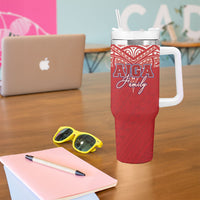 Aiga Samoa Tumbler With Handle Aiga Is Everything LT05 - Polynesian Pride