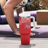 Aiga Samoa Tumbler With Handle Aiga Is Everything LT05 - Polynesian Pride