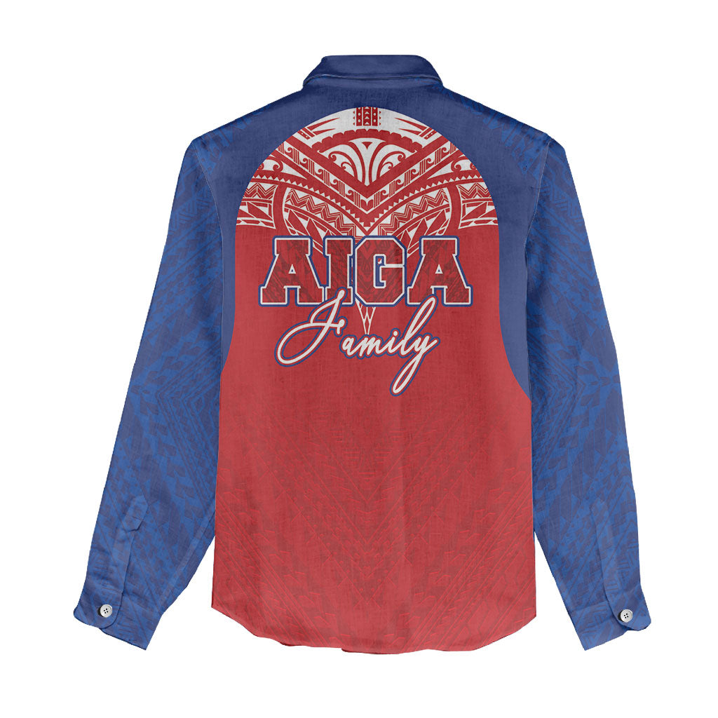 Aiga Samoa Women Casual Shirt Aiga Is Everything LT05 - Polynesian Pride