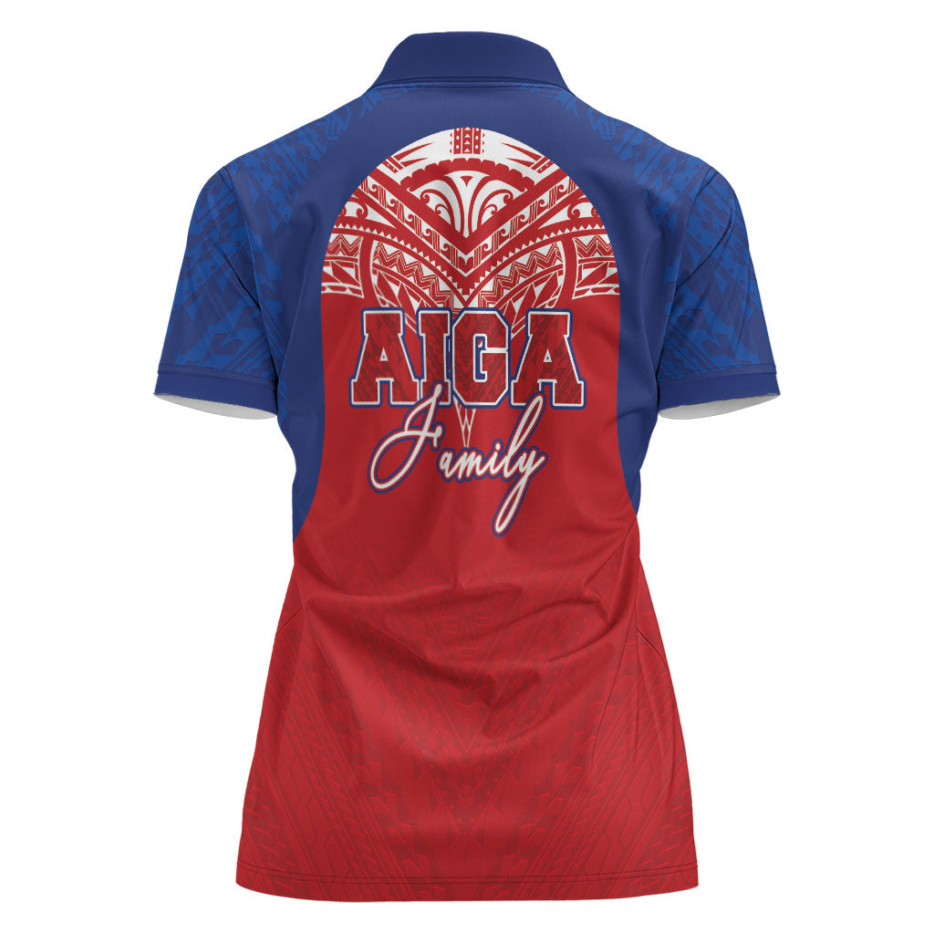 Aiga Samoa Women Polo Shirt Aiga Is Everything LT05 - Polynesian Pride