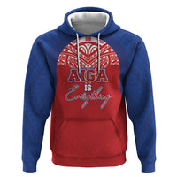 Aiga Samoa Zip Hoodie Aiga Is Everything LT05 Pullover Hoodie Red - Polynesian Pride