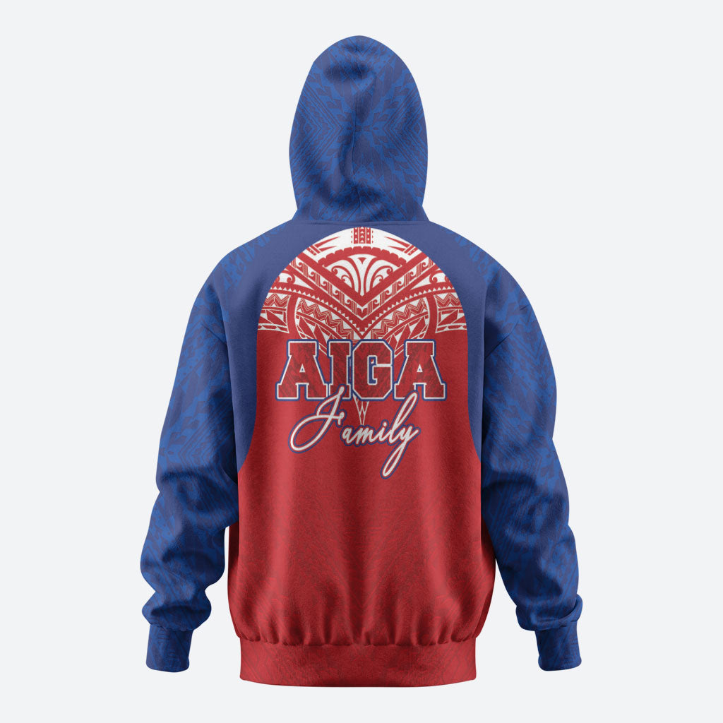 Aiga Samoa Zip Hoodie Aiga Is Everything LT05 - Polynesian Pride
