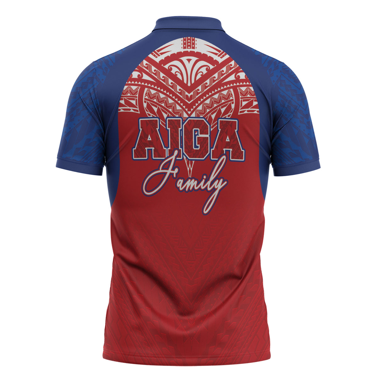 Aiga Samoa Zipper Polo Shirt Aiga Is Everything LT05 - Polynesian Pride