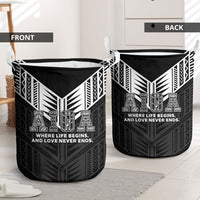 Samoa Aiga Laundry Basket Samoan Tribal Pattern LT05 - Polynesian Pride