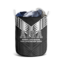 Samoa Aiga Laundry Basket Samoan Tribal Pattern LT05 - Polynesian Pride