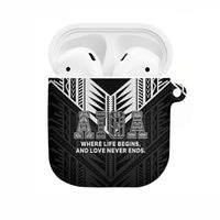 Samoa Aiga AirPods Case Samoan Tribal Pattern LT05 Black - Polynesian Pride