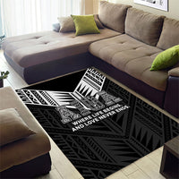 Samoa Aiga Area Rug Samoan Tribal Pattern LT05 - Polynesian Pride