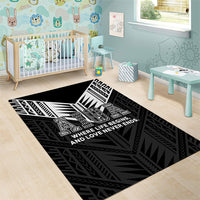 Samoa Aiga Area Rug Samoan Tribal Pattern LT05 - Polynesian Pride