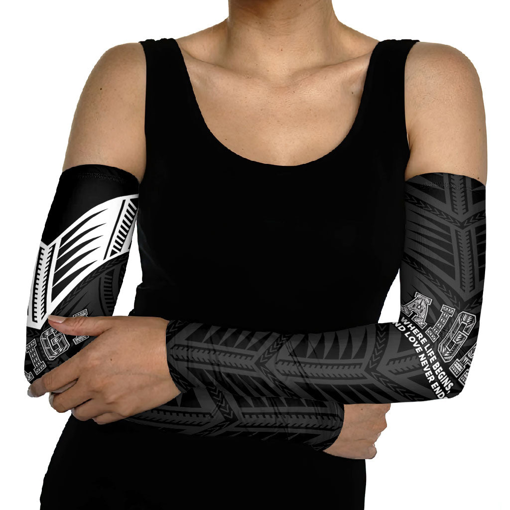 Samoa Aiga Arm Sleeves Samoan Tribal Pattern LT05 - Polynesian Pride