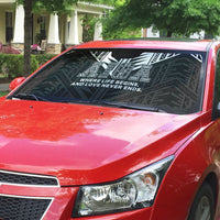 Samoa Aiga Auto Sun Shade Samoan Tribal Pattern LT05 - Polynesian Pride