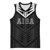 Samoa Aiga Basketball Jersey Samoan Tribal Pattern LT05 Unisex Black - Polynesian Pride