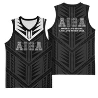 Samoa Aiga Basketball Jersey Samoan Tribal Pattern LT05 - Polynesian Pride