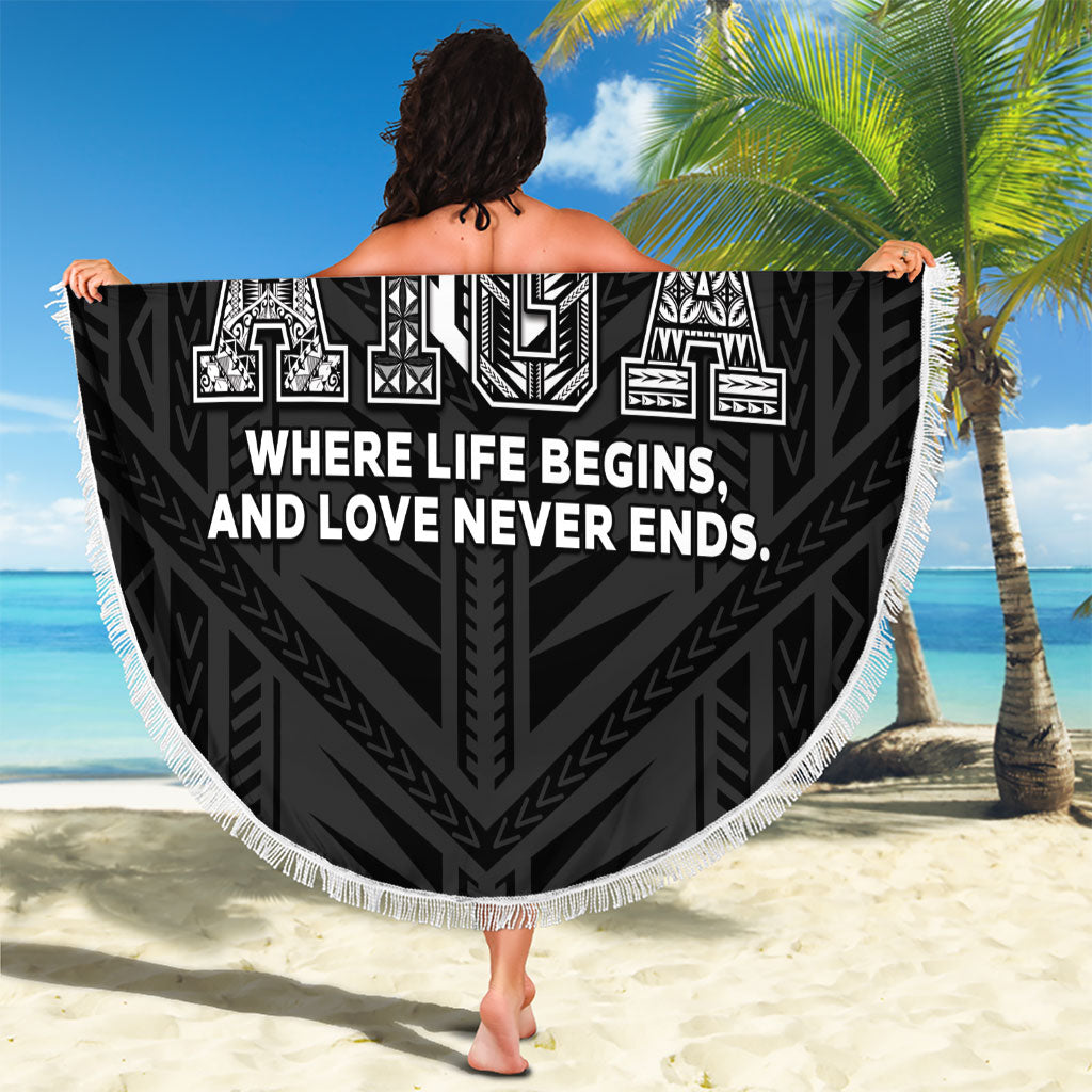 Samoa Aiga Beach Blanket Samoan Tribal Pattern LT05 - Polynesian Pride