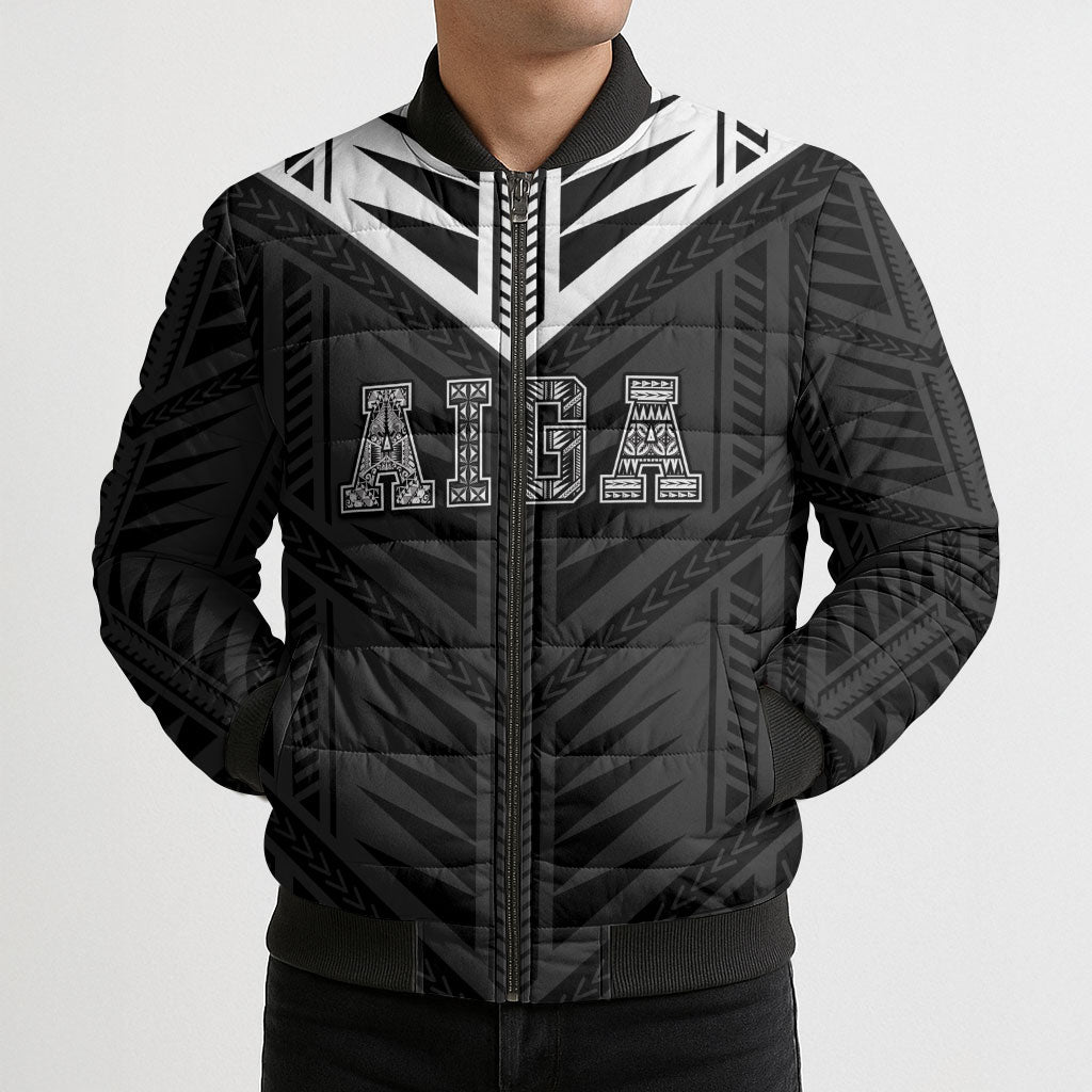 Samoa Aiga Bomber Puffer Jacket Samoan Tribal Pattern LT05 - Polynesian Pride