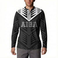 Samoa Aiga Button Sweatshirt Samoan Tribal Pattern LT05 - Polynesian Pride