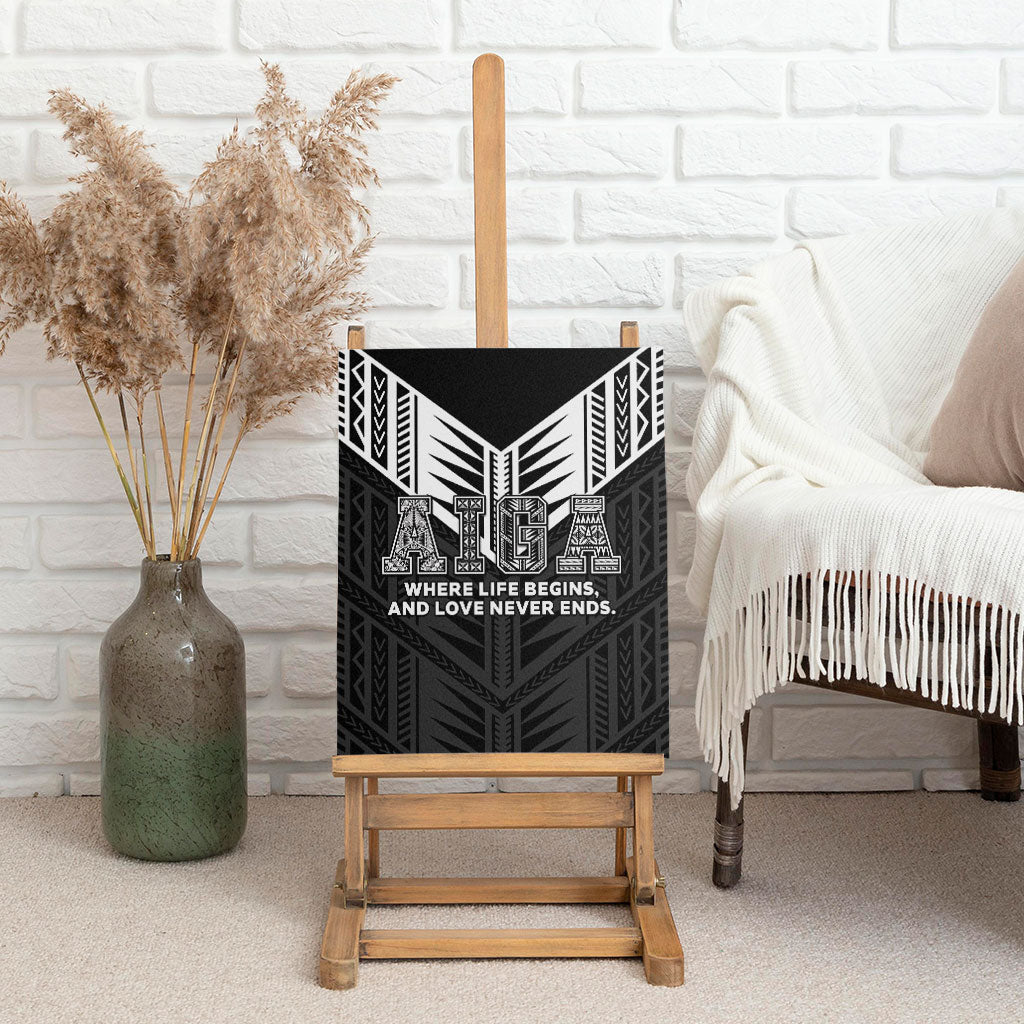 Samoa Aiga Canvas Wall Art Samoan Tribal Pattern LT05 - Polynesian Pride