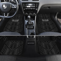 Samoa Aiga Car Mats Samoan Tribal Pattern LT05 Set 4pcs Black - Polynesian Pride