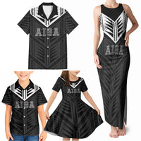 Samoa Aiga Family Matching Tank Maxi Dress and Hawaiian Shirt Samoan Tribal Pattern LT05 - Polynesian Pride
