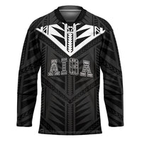 Samoa Aiga Hockey Jersey Samoan Tribal Pattern LT05 Unisex Black - Polynesian Pride