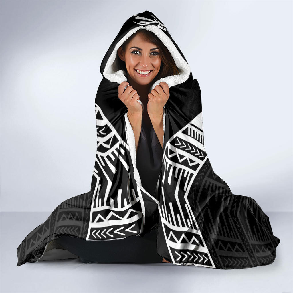 Samoa Aiga Hooded Blanket Samoan Tribal Pattern LT05 - Polynesian Pride