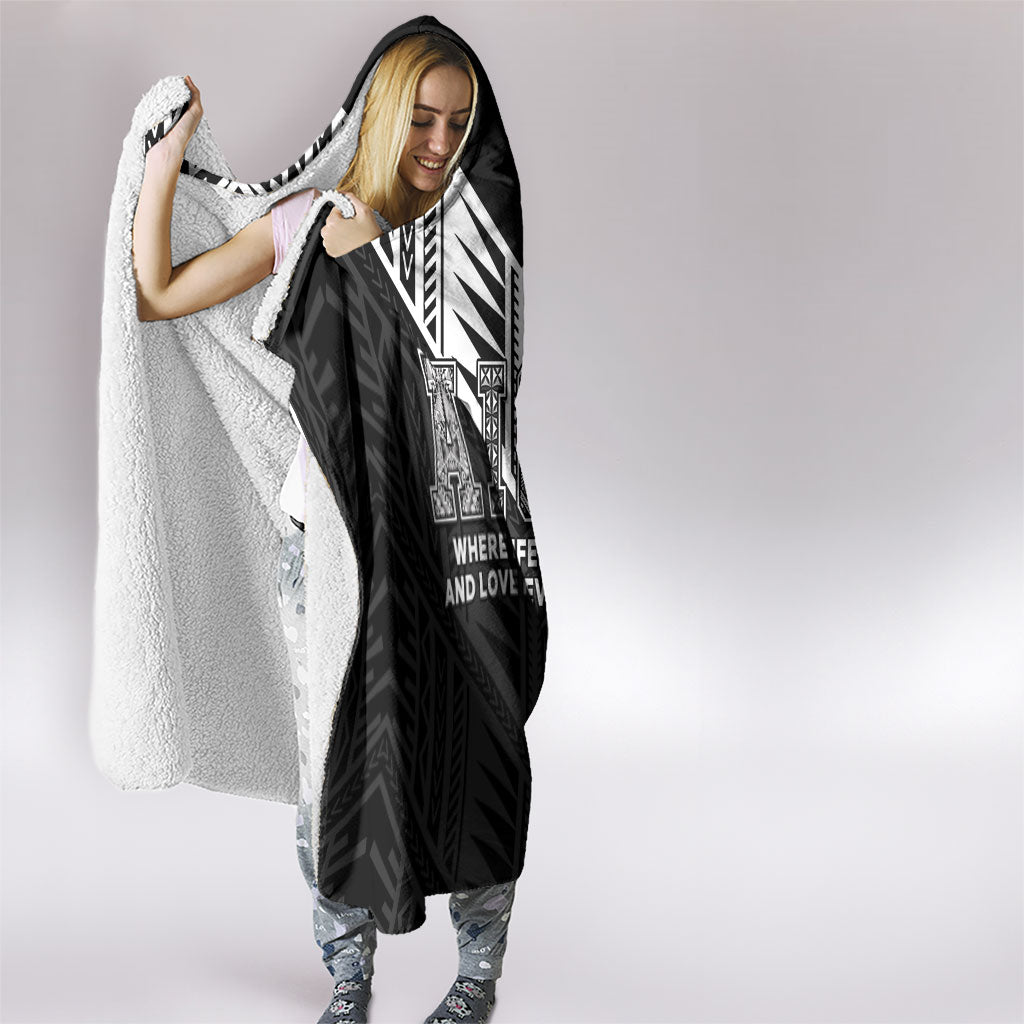 Samoa Aiga Hooded Blanket Samoan Tribal Pattern LT05 - Polynesian Pride