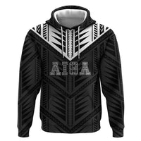 Samoa Aiga Hoodie Samoan Tribal Pattern LT05 Pullover Hoodie Black - Polynesian Pride