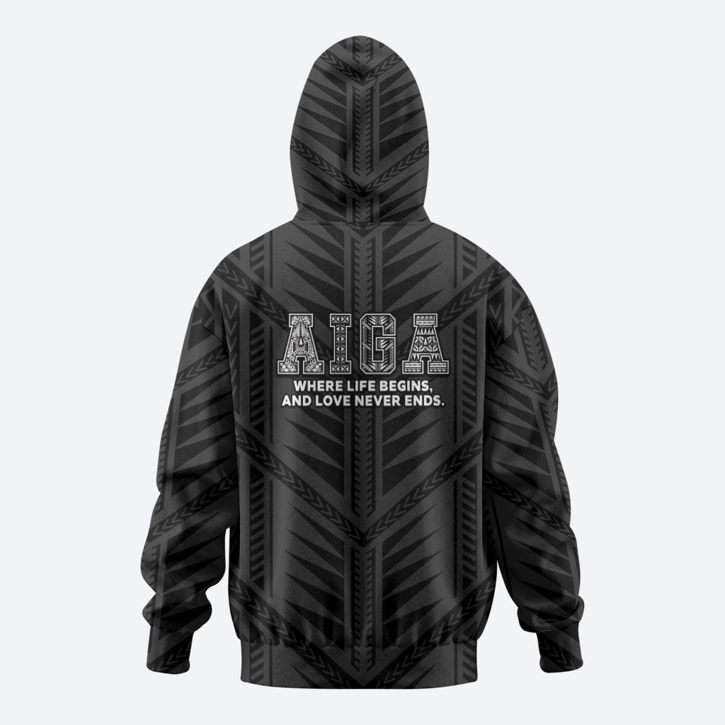 Samoa Aiga Hoodie Samoan Tribal Pattern LT05 - Polynesian Pride
