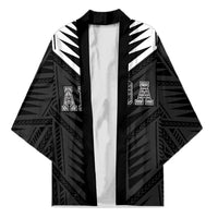 Samoa Aiga Kimono Samoan Tribal Pattern LT05 Unisex Black - Polynesian Pride