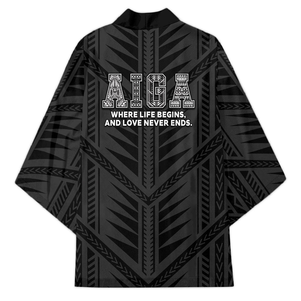 Samoa Aiga Kimono Samoan Tribal Pattern LT05 - Polynesian Pride