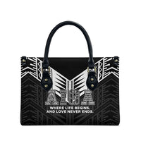 Samoa Aiga Leather Bag Samoan Tribal Pattern LT05 - Polynesian Pride