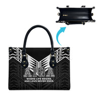 Samoa Aiga Leather Bag Samoan Tribal Pattern LT05 - Polynesian Pride