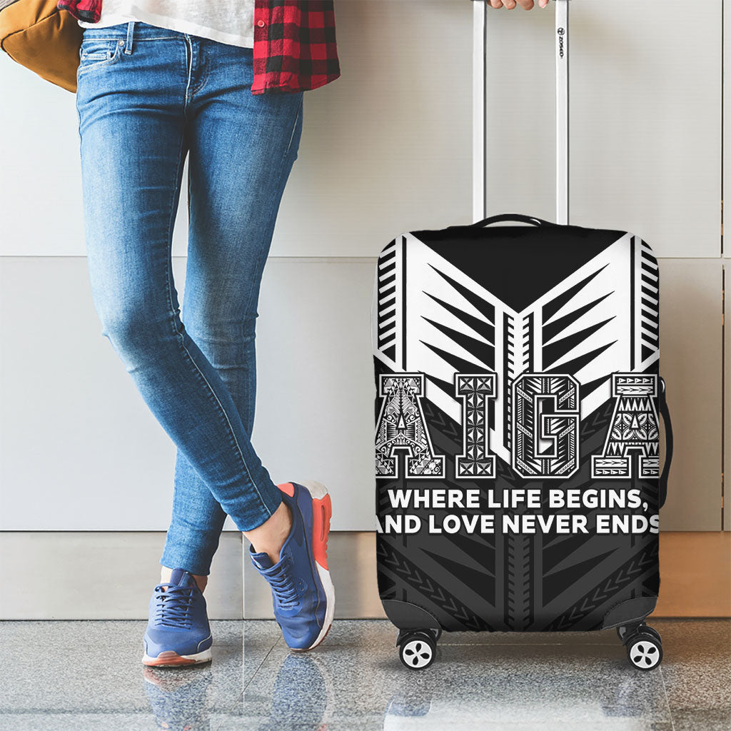 Samoa Aiga Luggage Cover Samoan Tribal Pattern LT05 - Polynesian Pride