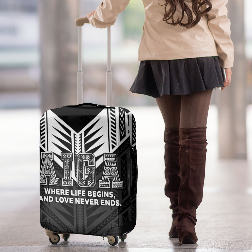 Samoa Aiga Luggage Cover Samoan Tribal Pattern LT05 - Polynesian Pride