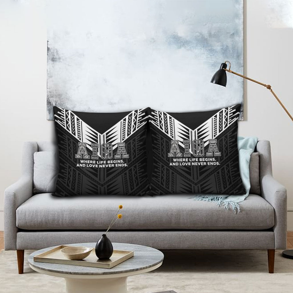 Samoa Aiga Pillow Cover Samoan Tribal Pattern LT05 - Polynesian Pride