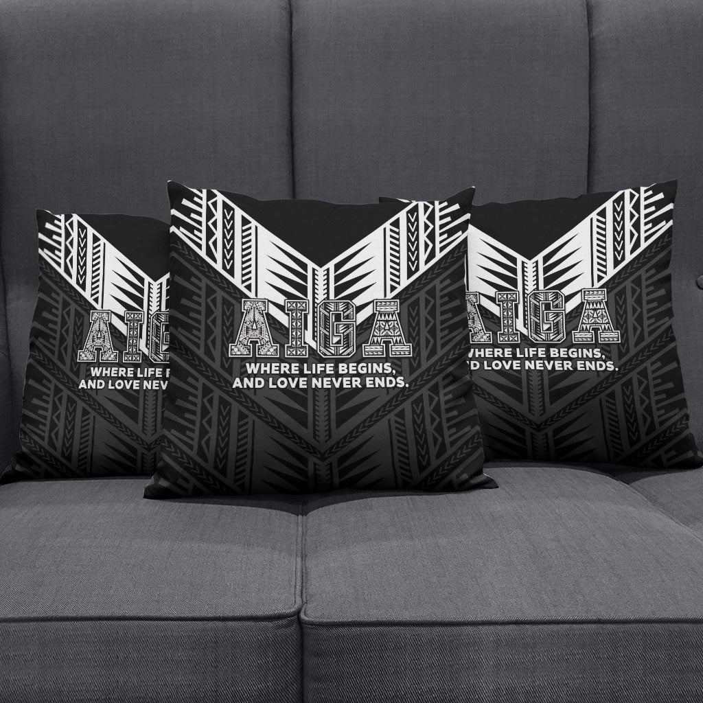 Samoa Aiga Pillow Cover Samoan Tribal Pattern LT05 - Polynesian Pride