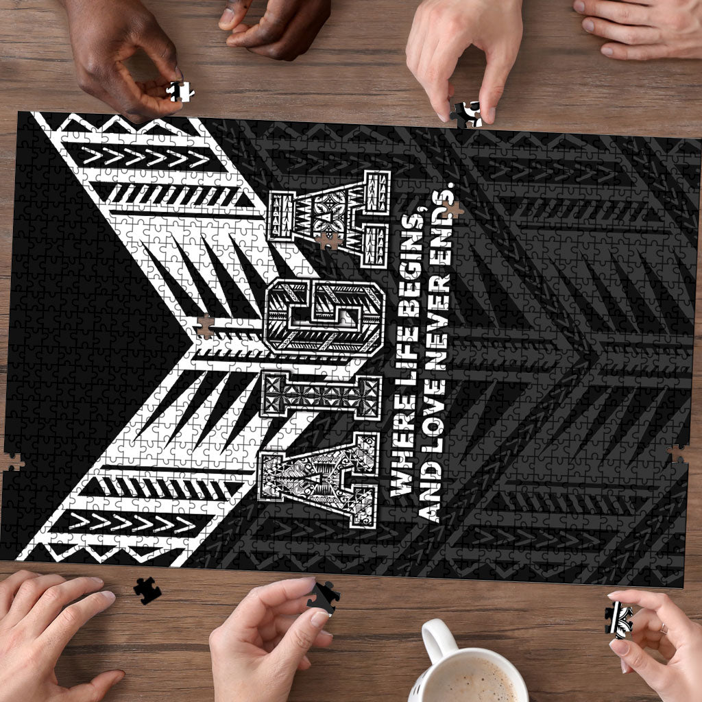 Samoa Aiga Puzzle Samoan Tribal Pattern LT05 - Polynesian Pride