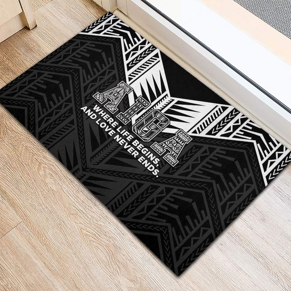 Samoa Aiga Rubber Doormat Samoan Tribal Pattern LT05 - Polynesian Pride