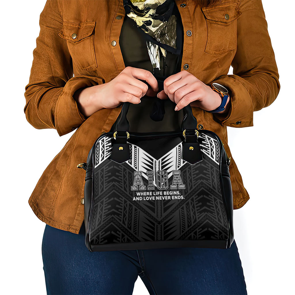 Samoa Aiga Shoulder Handbag Samoan Tribal Pattern LT05 - Polynesian Pride