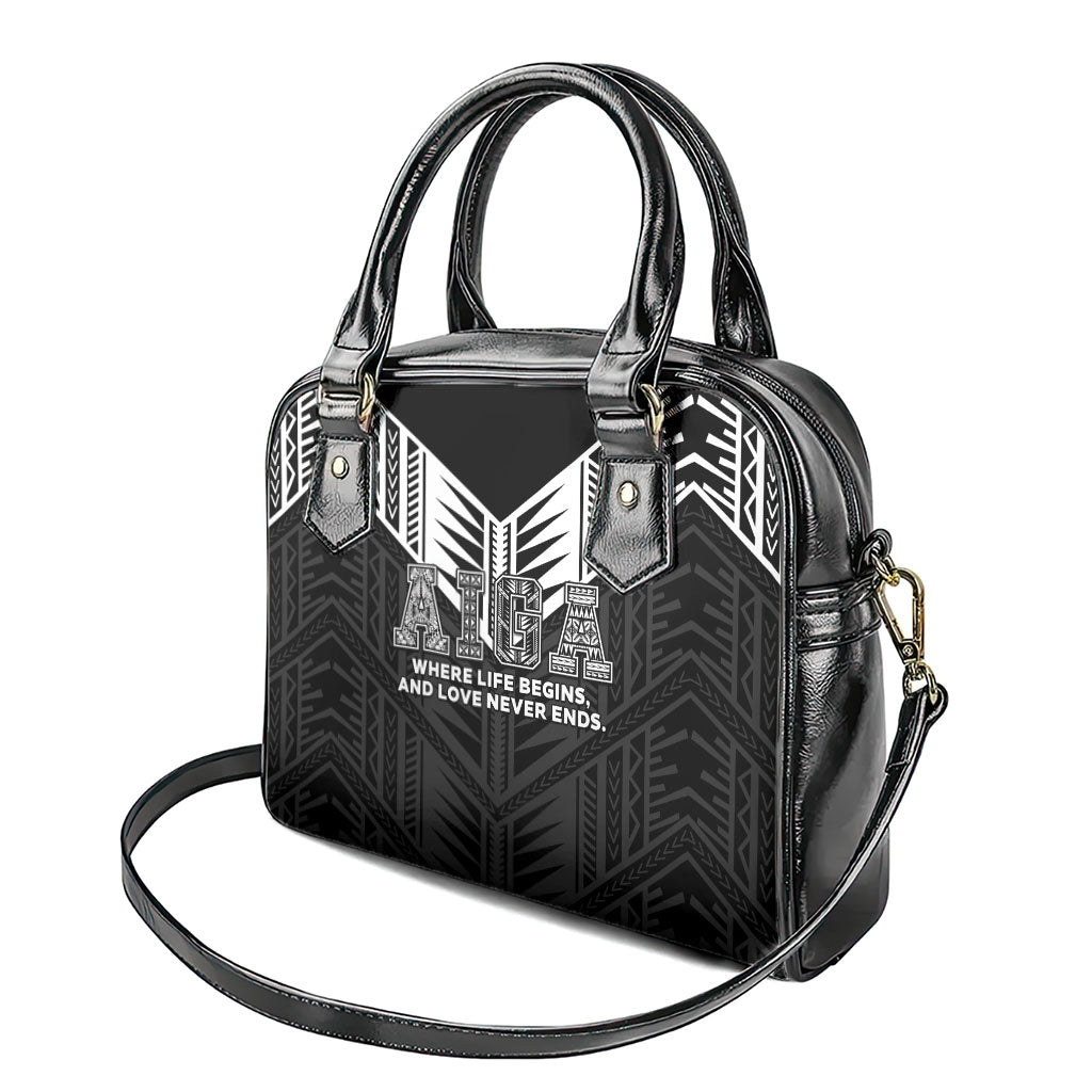Samoa Aiga Shoulder Handbag Samoan Tribal Pattern LT05 - Polynesian Pride