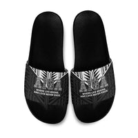 Samoa Aiga Slide Sandals Samoan Tribal Pattern LT05 Black - Polynesian Pride