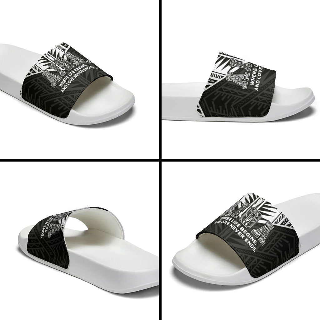 Samoa Aiga Slide Sandals Samoan Tribal Pattern LT05 - Polynesian Pride