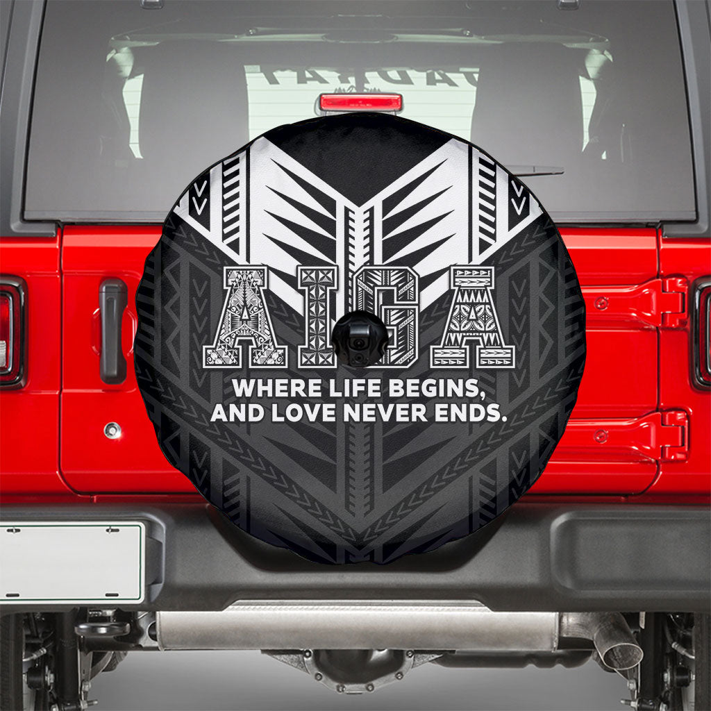 Samoa Aiga Spare Tire Cover Samoan Tribal Pattern LT05 - Polynesian Pride