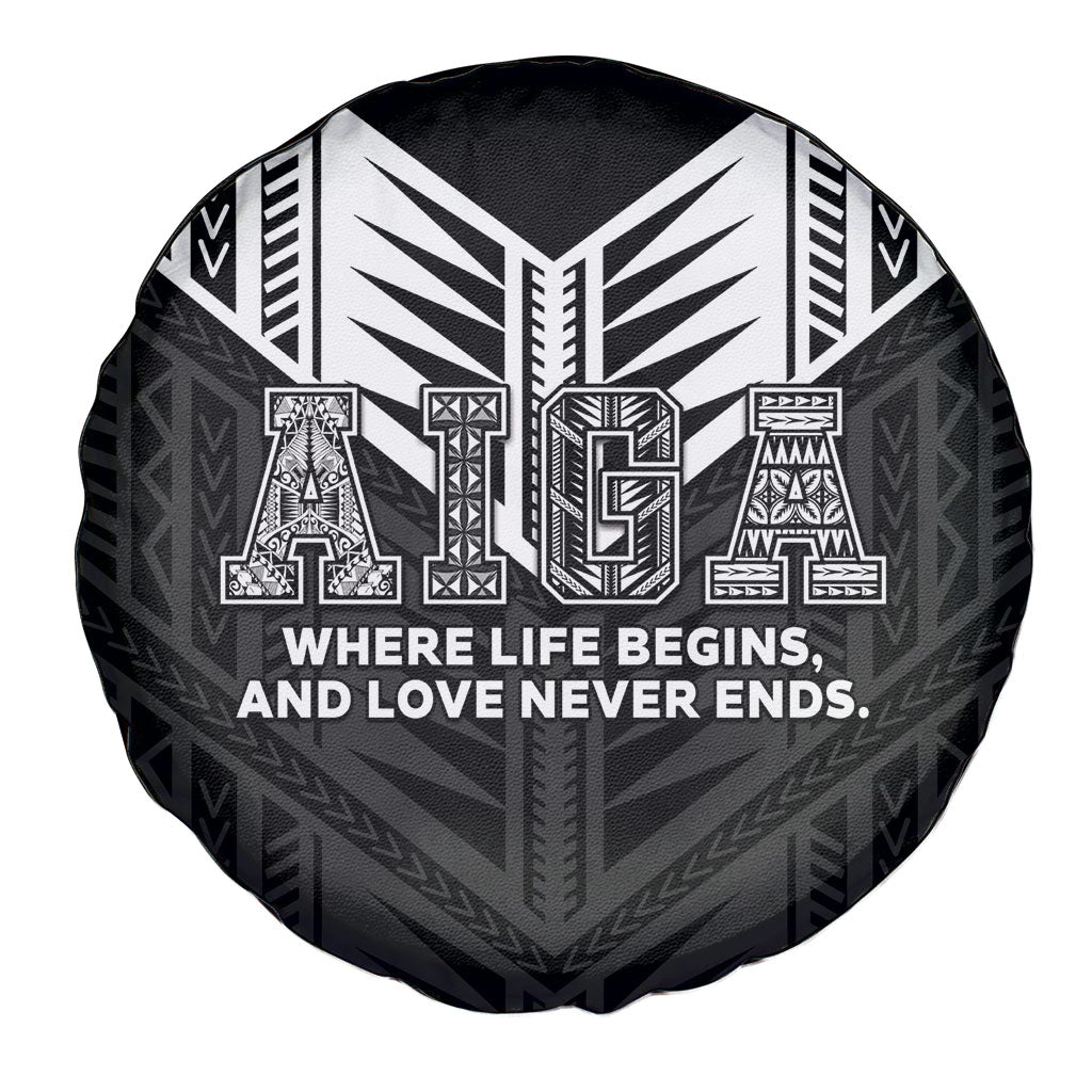 Samoa Aiga Spare Tire Cover Samoan Tribal Pattern LT05 - Polynesian Pride