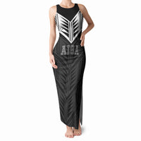 Samoa Aiga Tank Maxi Dress Samoan Tribal Pattern LT05 Women Black - Polynesian Pride