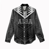 Samoa Aiga Women Casual Shirt Samoan Tribal Pattern LT05 - Polynesian Pride