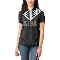 Samoa Aiga Women Polo Shirt Samoan Tribal Pattern LT05 - Polynesian Pride